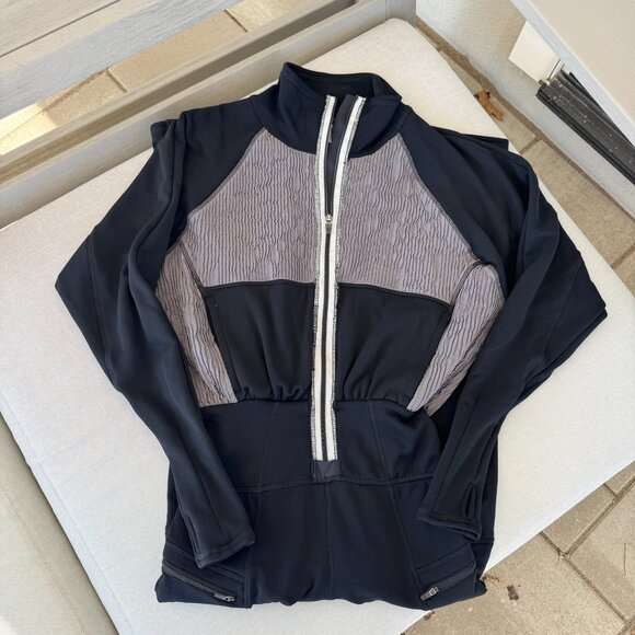 New Free People Movement Long Sleeve One Piece Jumpsuit Keepin Cozy Black XS - Picture 7 of 9